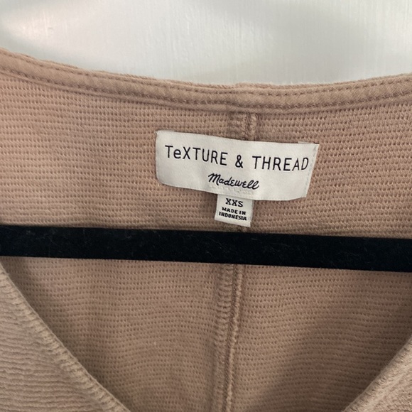 Madewell Button Up Knotted Ribbed Tank Top - Picture 3 of 5